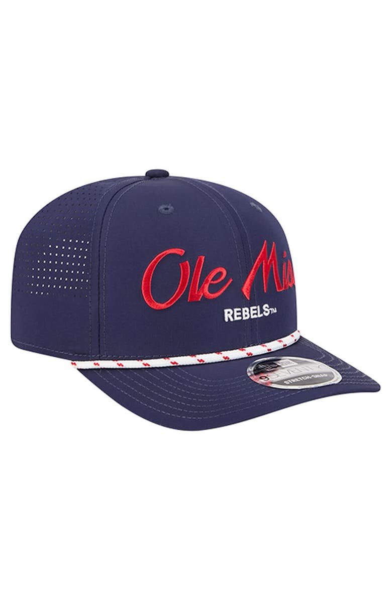 New Era Men's New Era Navy Ole Miss Rebels Script Performance Rope 9SEVENTY Adjustable Hat, Alternate, color, Navy