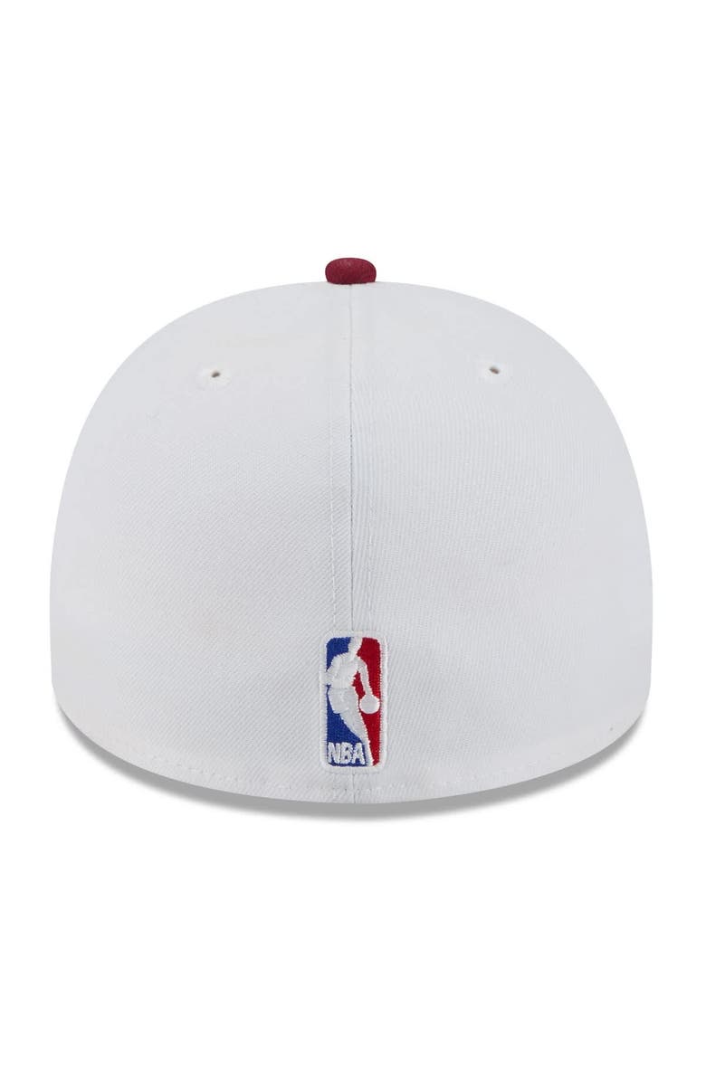 New Era Men's New Era White/Wine Cleveland Cavaliers 2025 NBA Draft A-Frame 59FIFTY Fitted Hat, Alternate, color, White