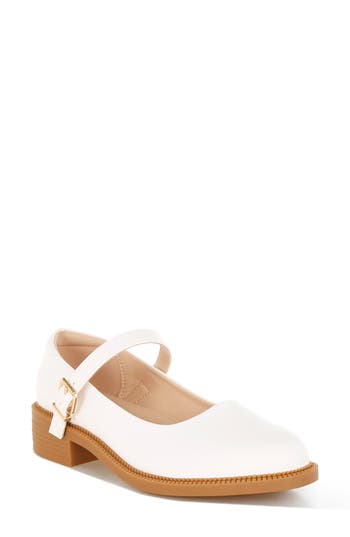 London Rag Ejeta Mary Jane Pump In White