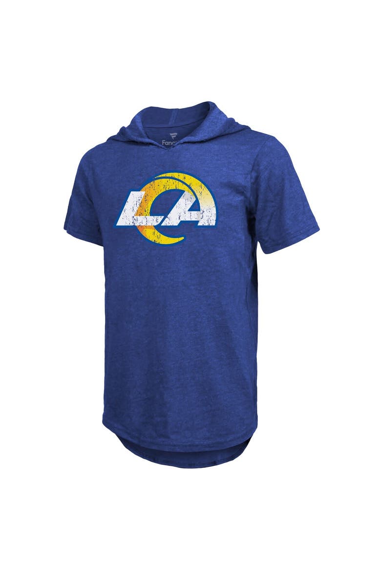 Men's Fanatics Branded Matthew Stafford Royal Los Angeles Rams Player Name & Number Hoodie T-Shirt, Alternate, color, Royal