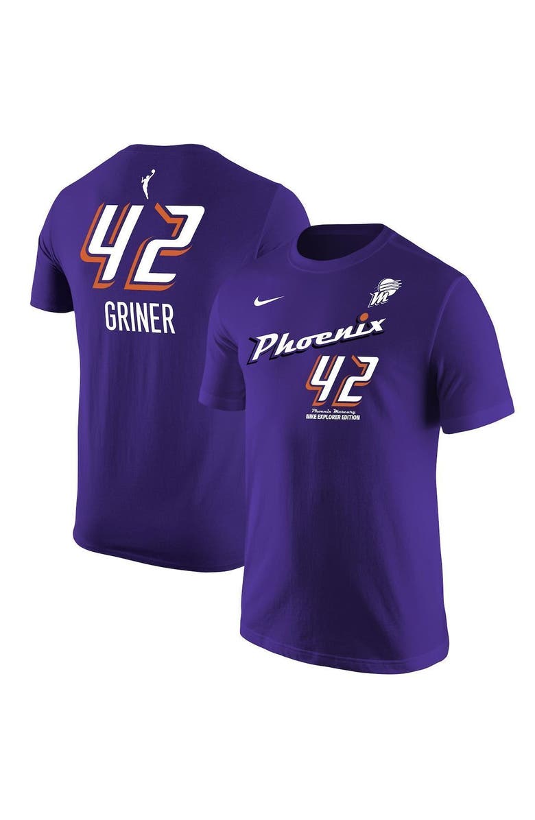 Nike Men's Nike Brittney Griner Purple Phoenix Mercury Explorer Edition Name & Number T-Shirt, Main, color, 