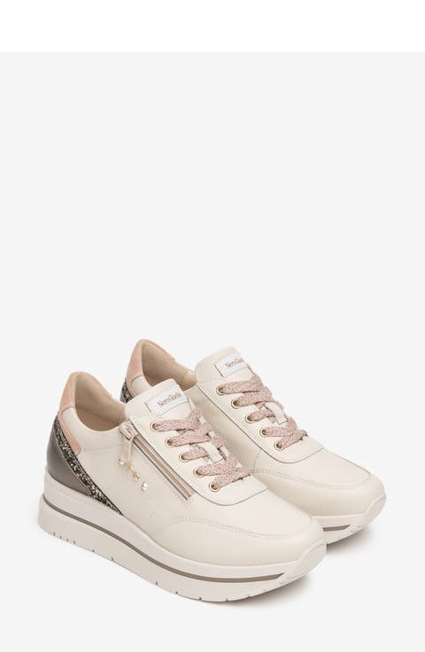 Platform Mixed Media Sneaker