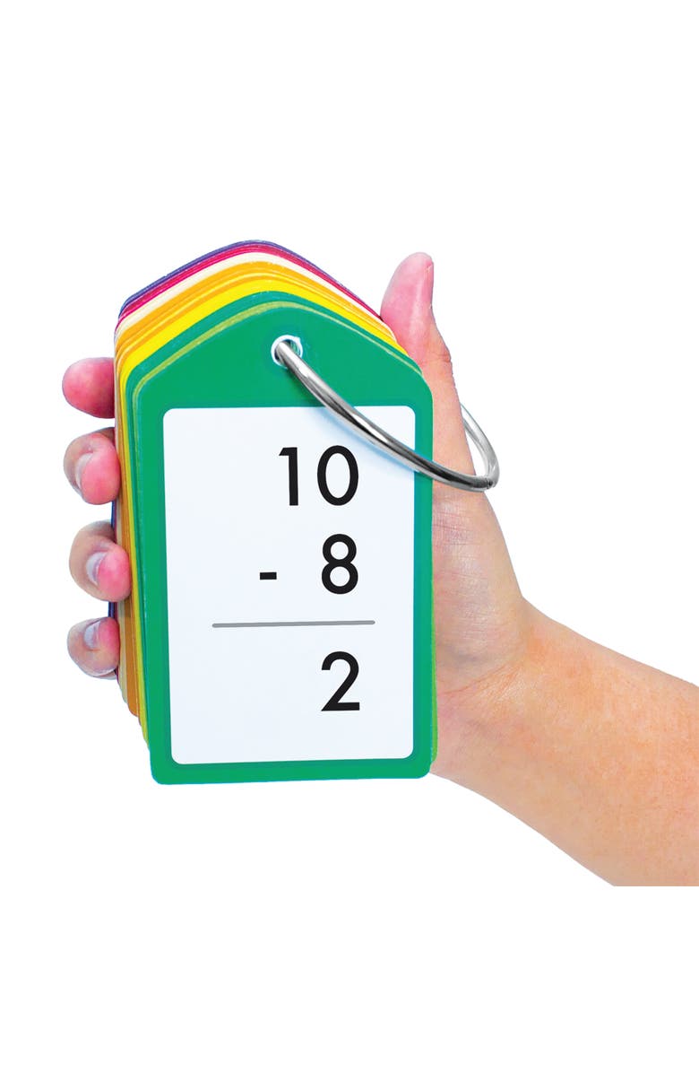 Junior Learning Subtraction Teach Me Tags 168 Educational Flashcards, Alternate, color, Multicolored