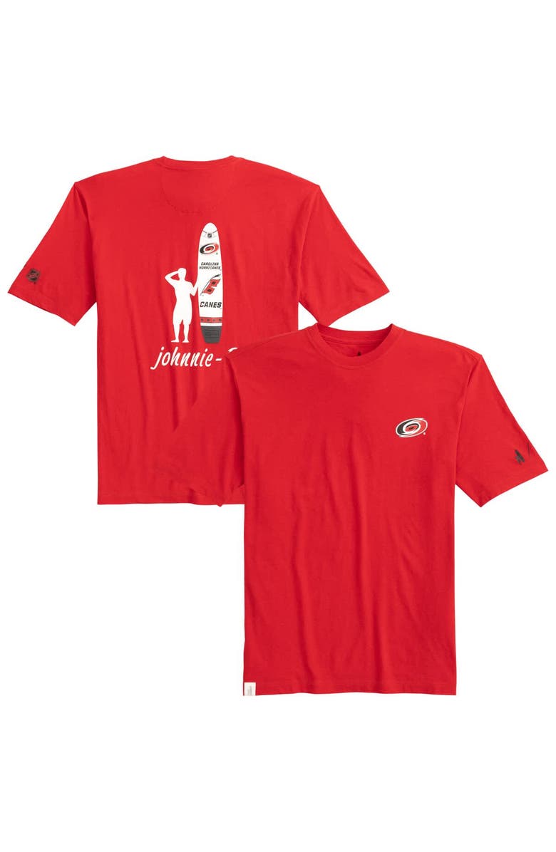 johnnie-O Men's johnnie-O Red Carolina Hurricanes Heathered Spencer T-Shirt, Main, color, Red