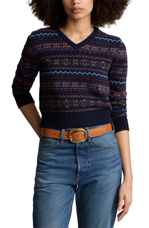 Fair Isle Wool Blend Sweater