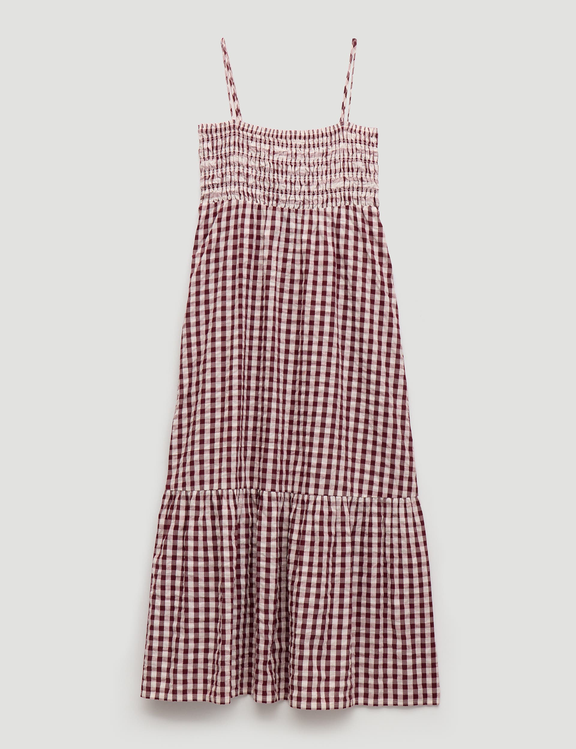 Hush Leni Shirred Gingham Beach Dress (Women) | Nordstrom