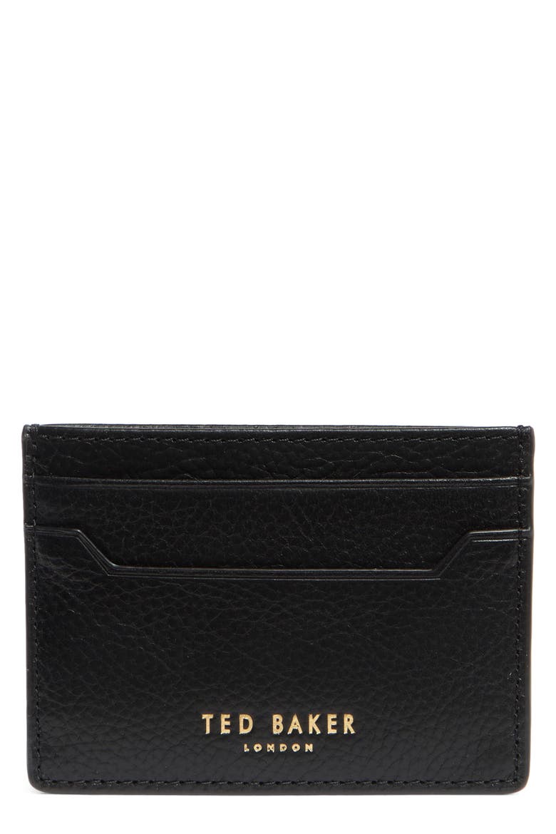 Cavendish Pebbled Cardholder, Main, color, BLACK