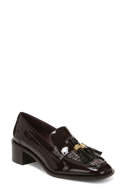 Donna Block Heel Tassel Loafer (Women)