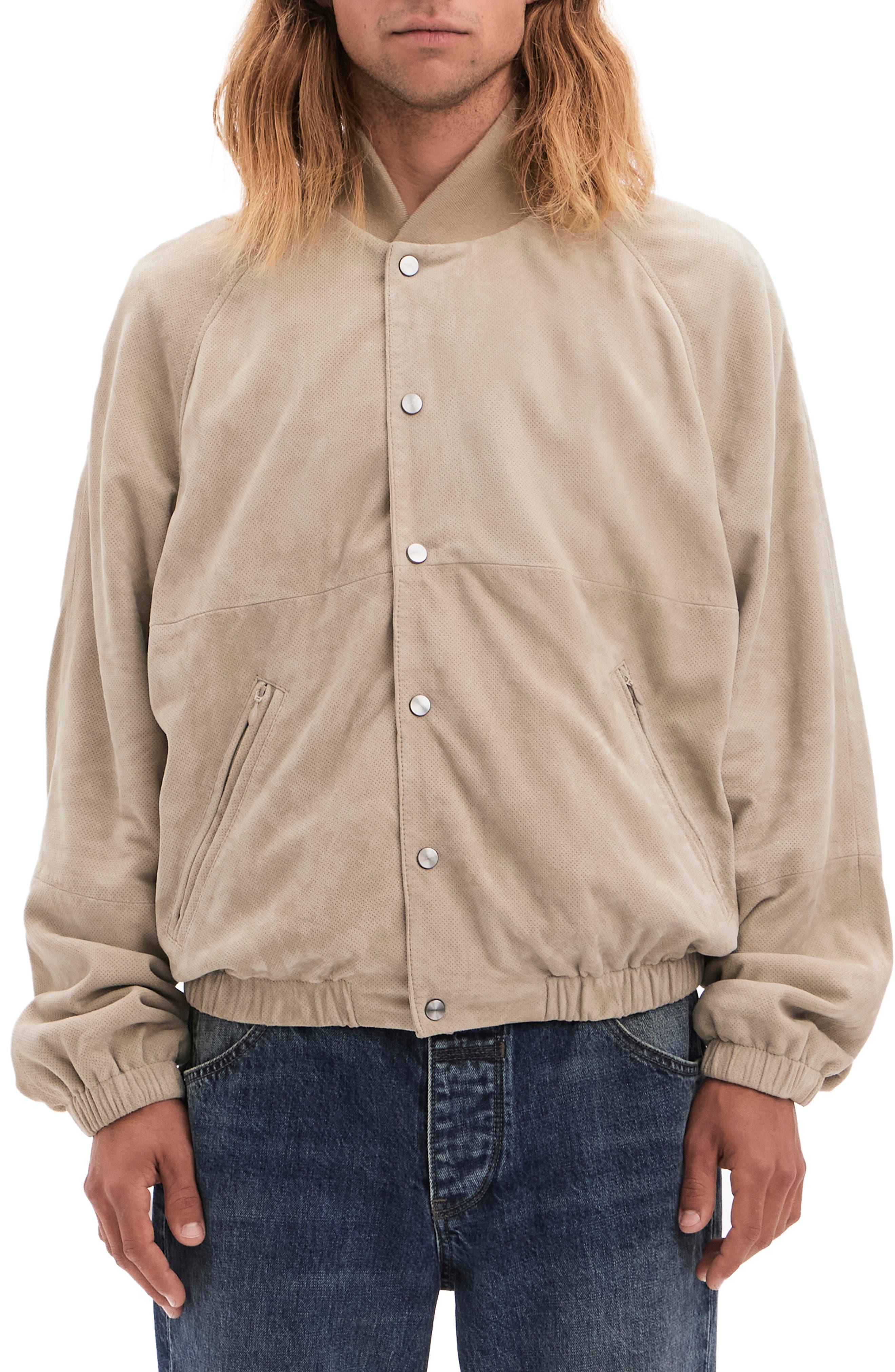 VAYDER Manzoni Goatskin Suede Bomber Jacket