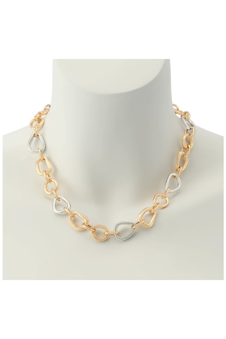 Link Necklace, Alternate, color, TWO TONE