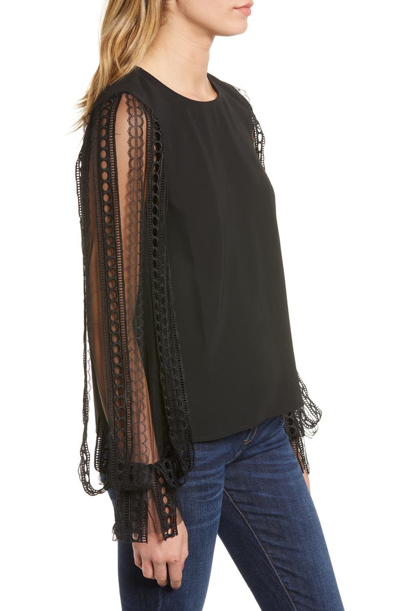 Endless Rose Lace Sleeve Blouse, Alternate, color, 