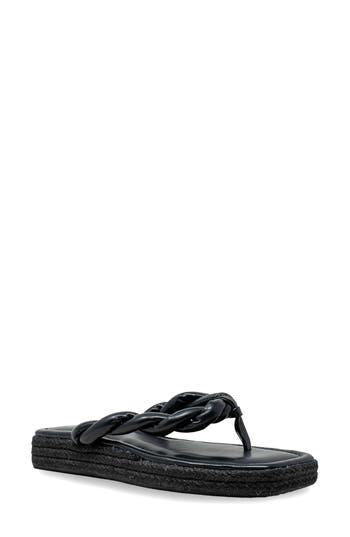 Chase & Chloe Chase And Chloe Twist Strap Espadrille Sandal