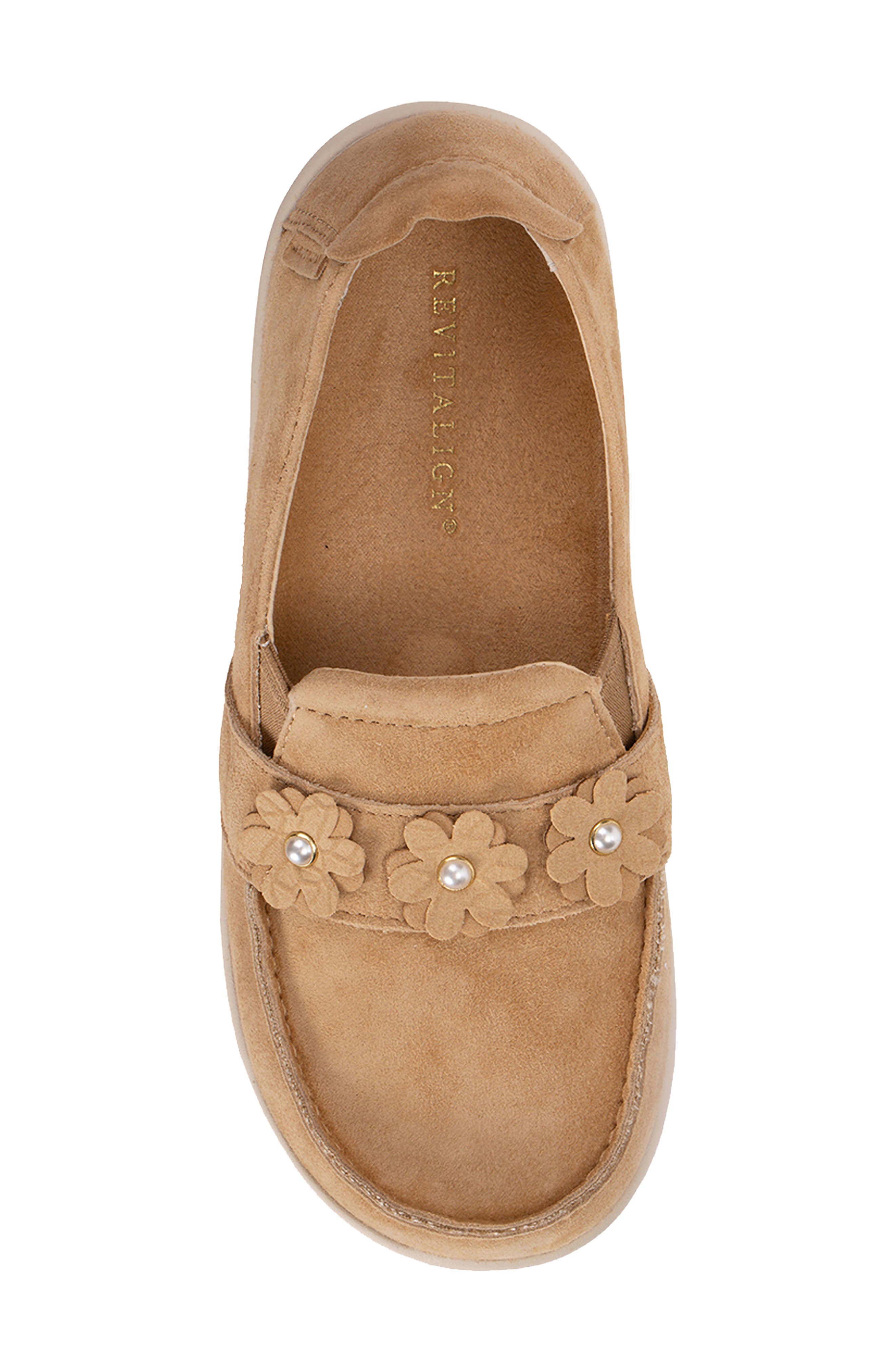 Siesta Flower Slip-On, Alternate, color, TAN/ TAN