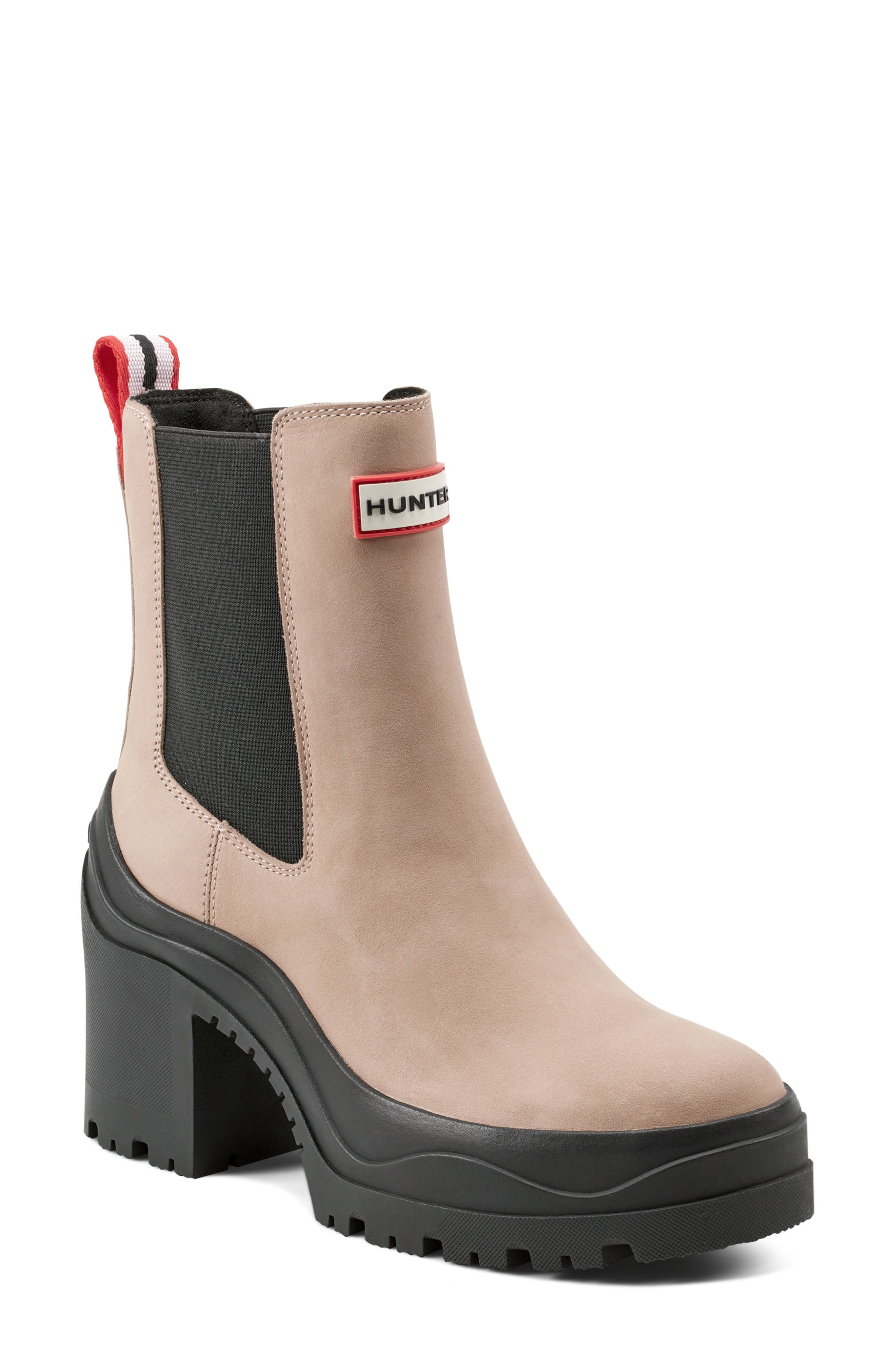 Hunter Miana Waterproof Block Heel Chelsea Boot (Women