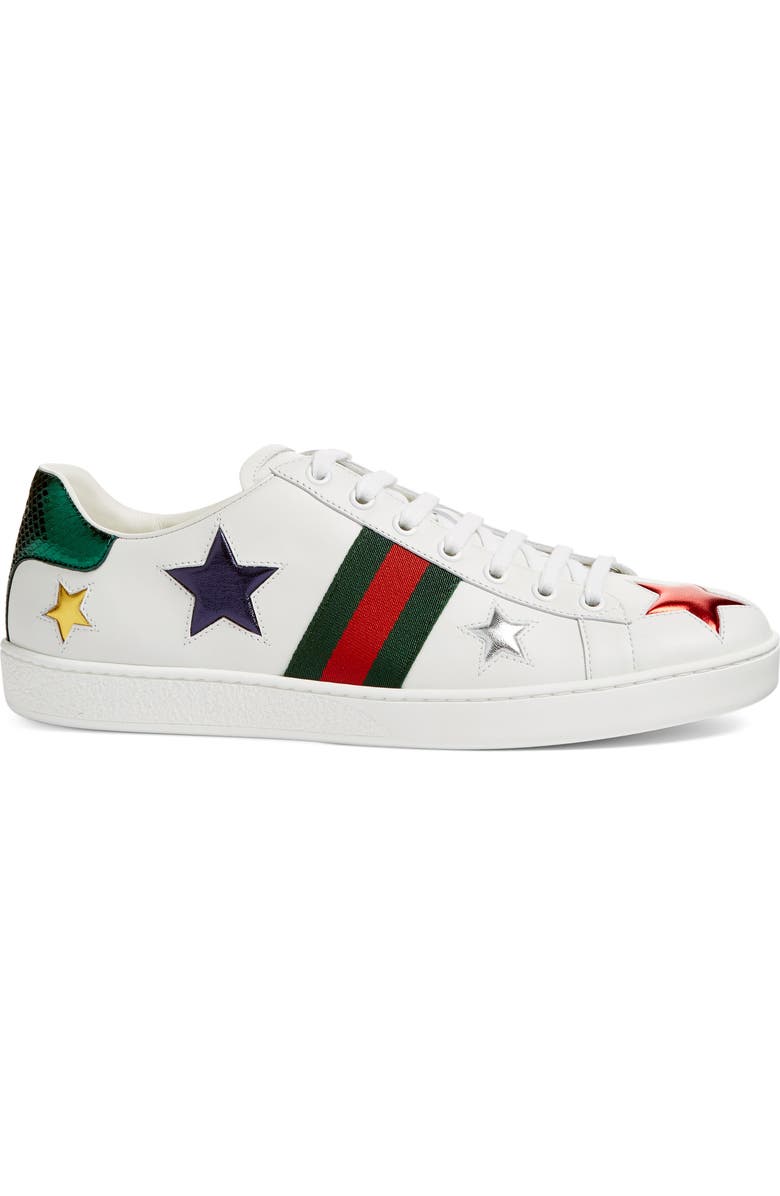 Gucci New Ace Star Sneaker, Alternate, color,
