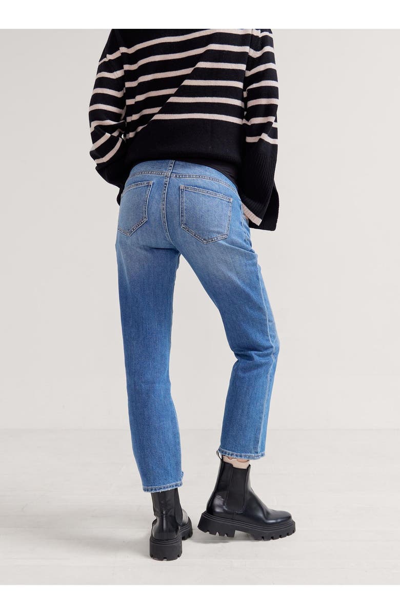 HATCH The Over The Bump Straight Maternity Jean, Alternate, color, Indigo