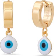 STEELTIME Enamel Evil Eye Drop Earrings
