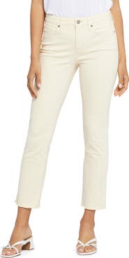NYDJ Sheri Frayed Hem Slim Jeans