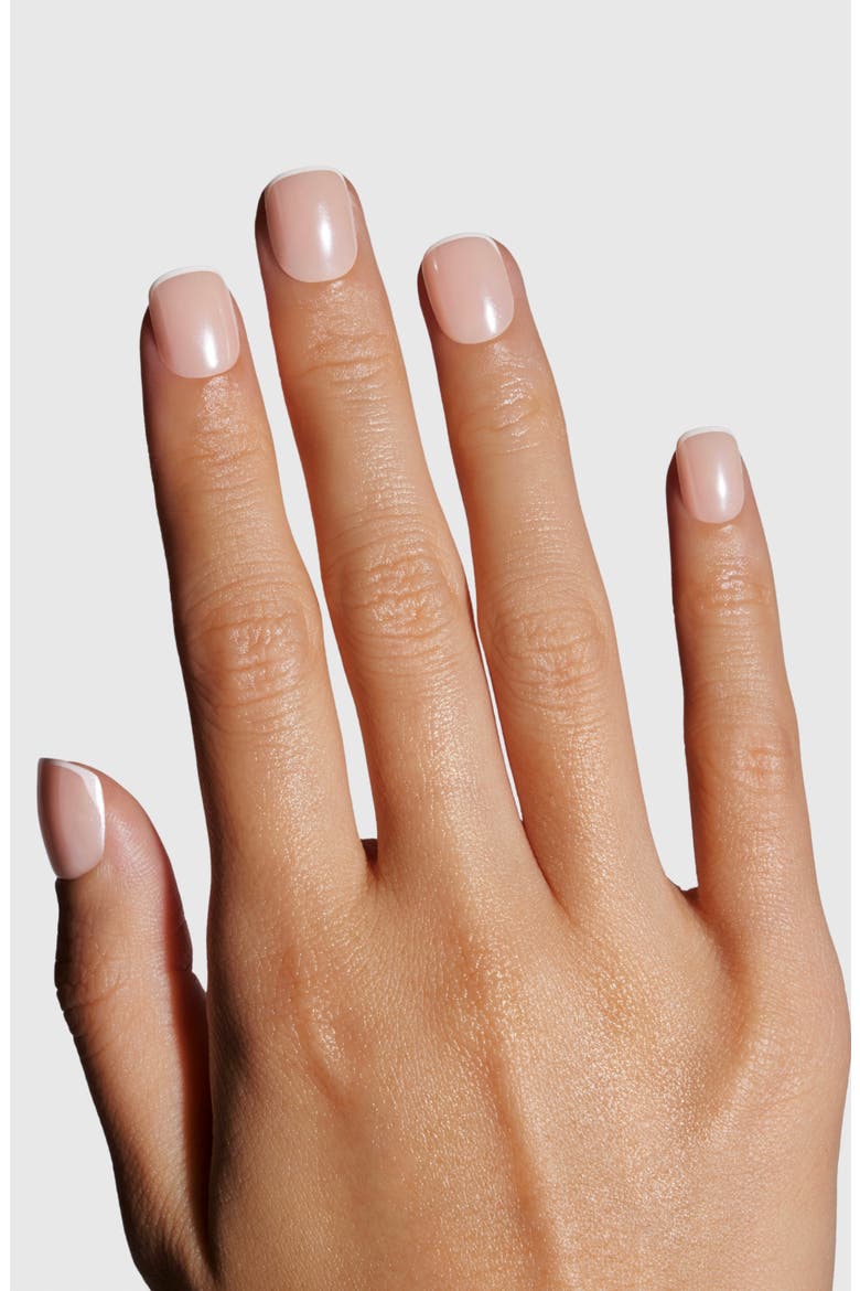 Micro French Glaze Extra Short Square Press-On Nails, Alternate, color, MICRO FRENCH GLAZE