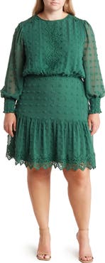 BY DESIGN Rina Lace Long Sleeve Dress