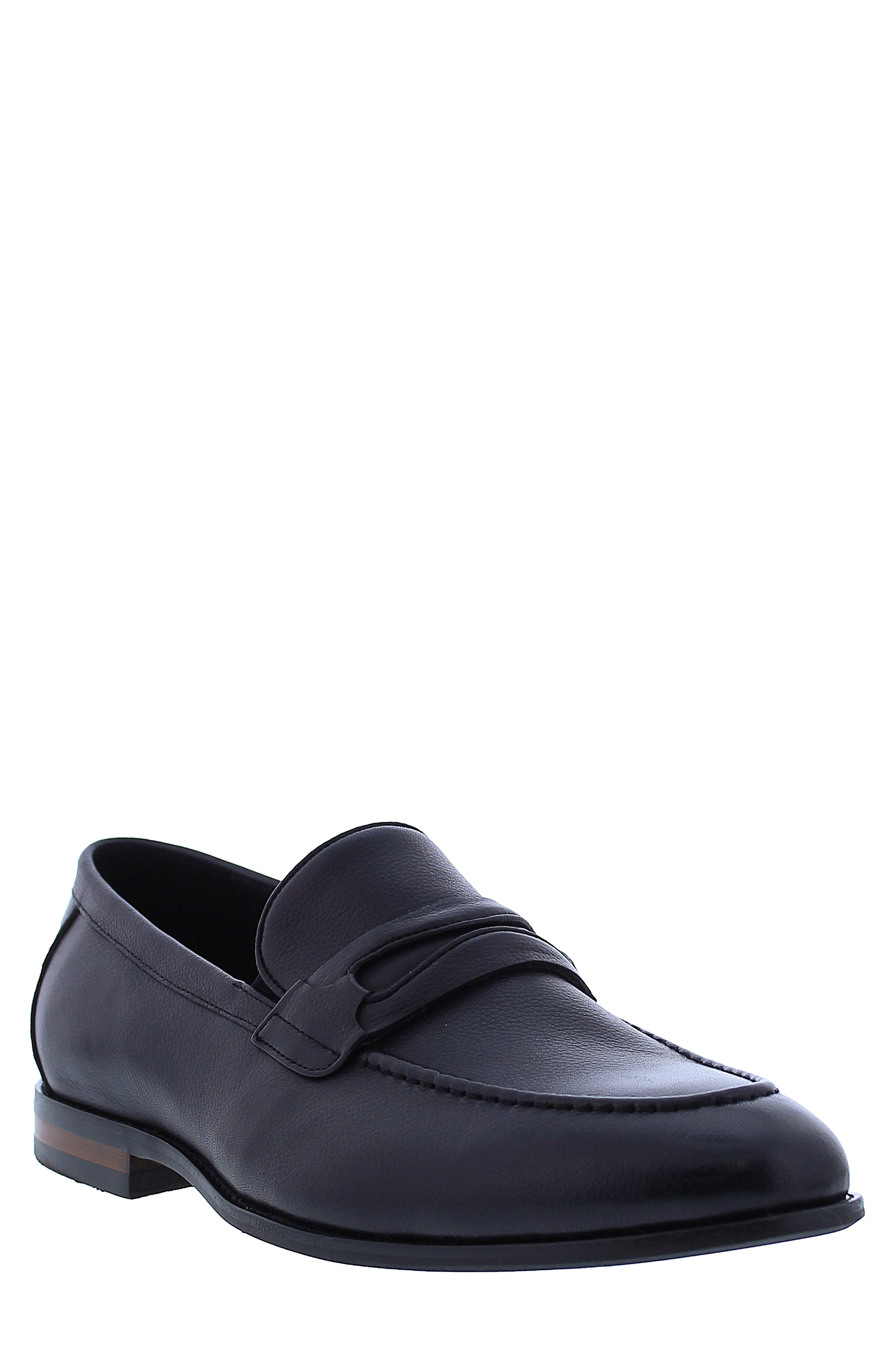 Zanzara Athens Leather Penny Loafer, Main, color, 