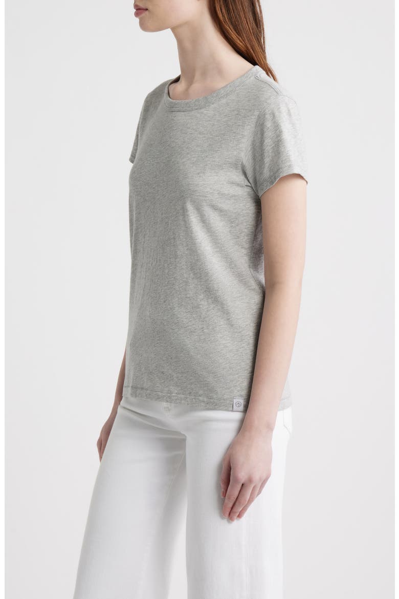 The Slub Cotton T-Shirt, Alternate, color, HEATHER GREY