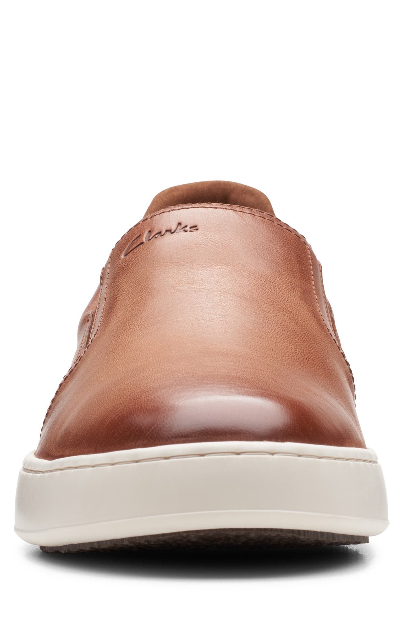 Courtlite Slip-On Sneaker, Alternate, color, TAN LEATHER