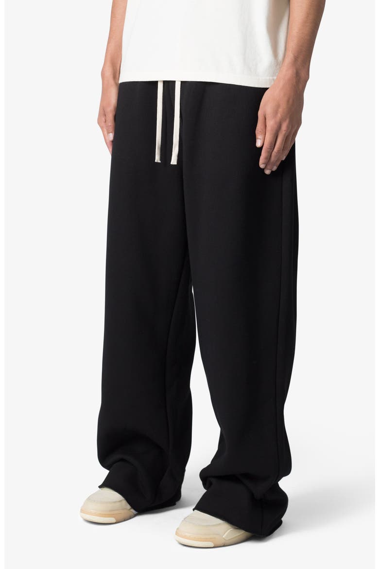 Washed Cotton Ultra Baggy Sweatpants, Alternate, color, BLACK