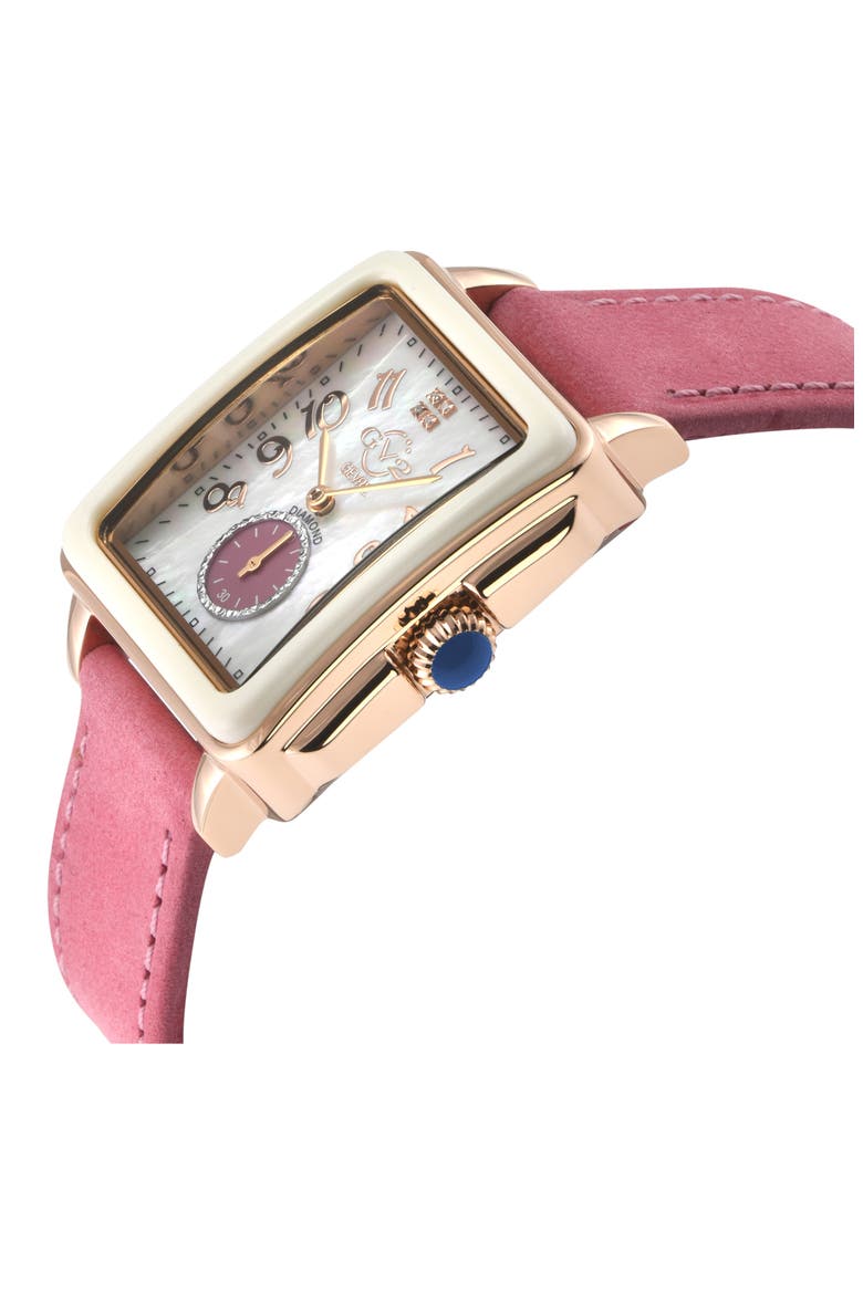Bari Viva Mother-of-Pearl Dial Diamond Watch, 34mm - 0.02ct., Alternate, color, PINK