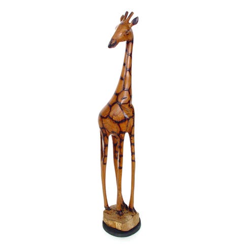 16' Olivewood Giraffe