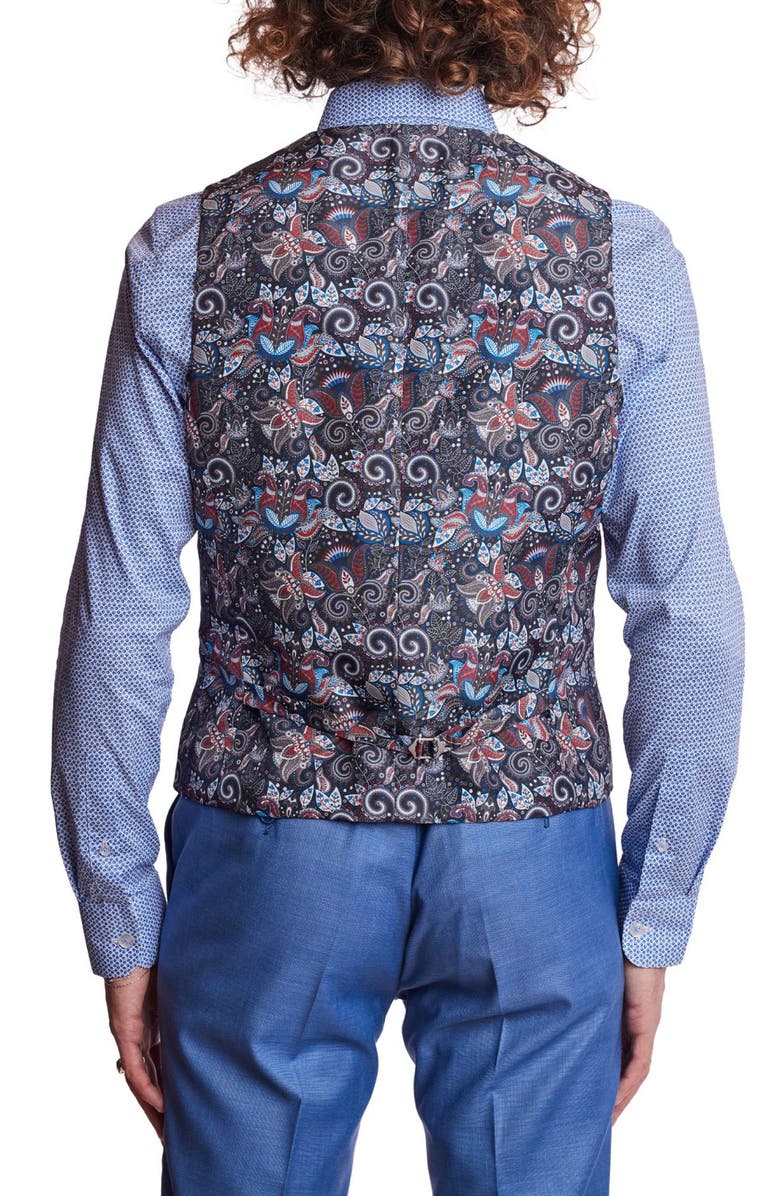 PAISLEY & GRAY Eaton Slim Fit Vest, Alternate, color, Blue Shark