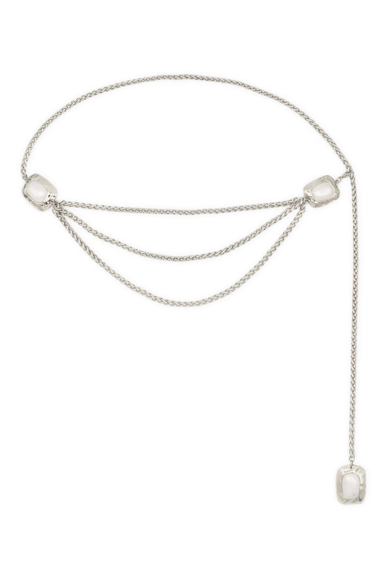 Giovanna Chain Belt, Main, color, PEARL/ SILVER