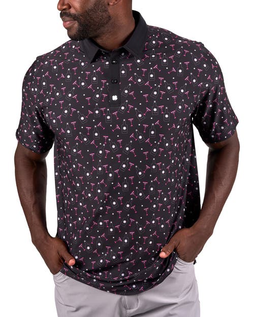 Black Clover Liquid Luck Polo In Black