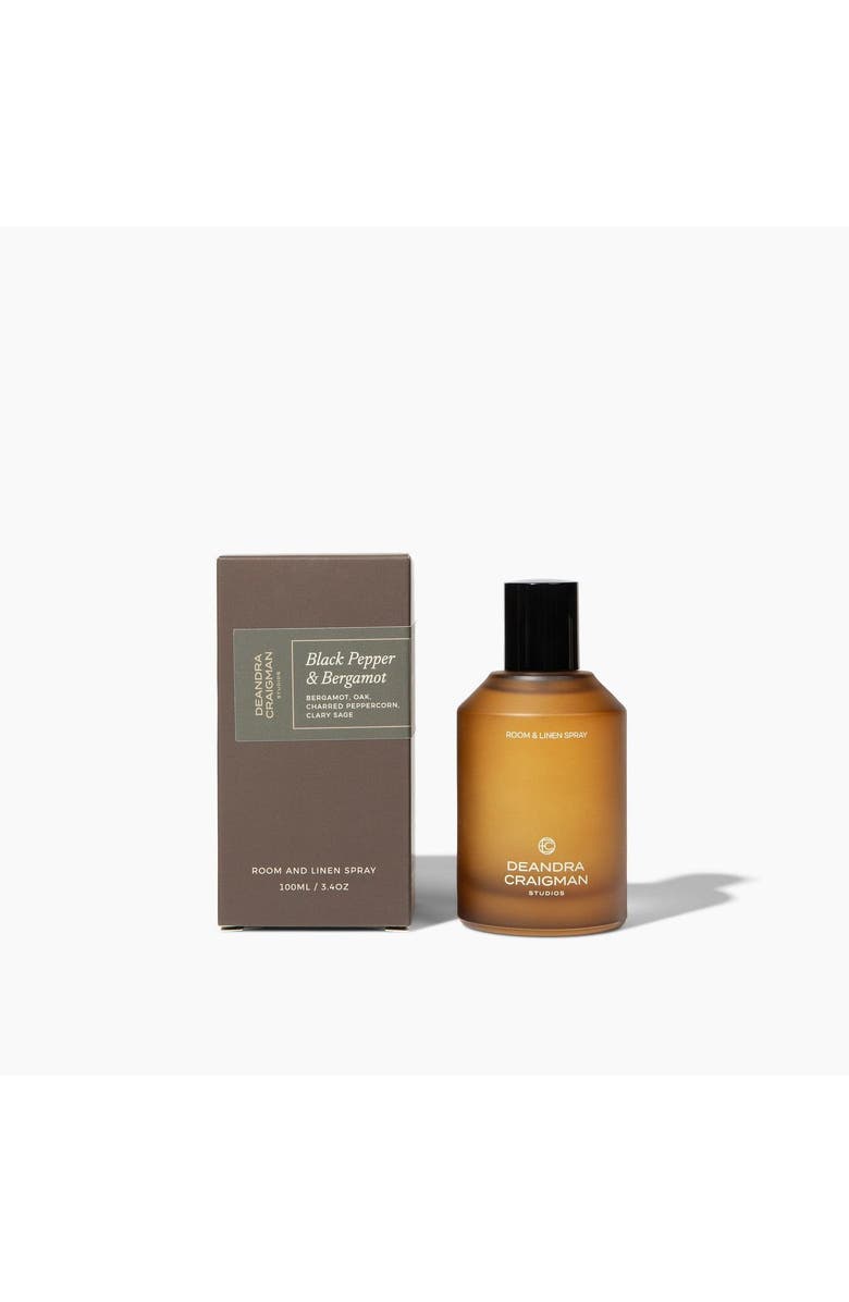 DeAndra Craigman Studios Black Pepper & Bergamot Room & Linen Spray, Main, color, Gold
