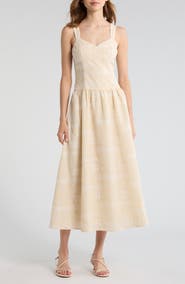 MOON RIVER Eyelet Lace Patchwork Sundress