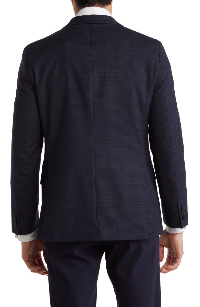 Original Penguin Navy Textured Wool Blend Suit Jacket, Alternate, color, 