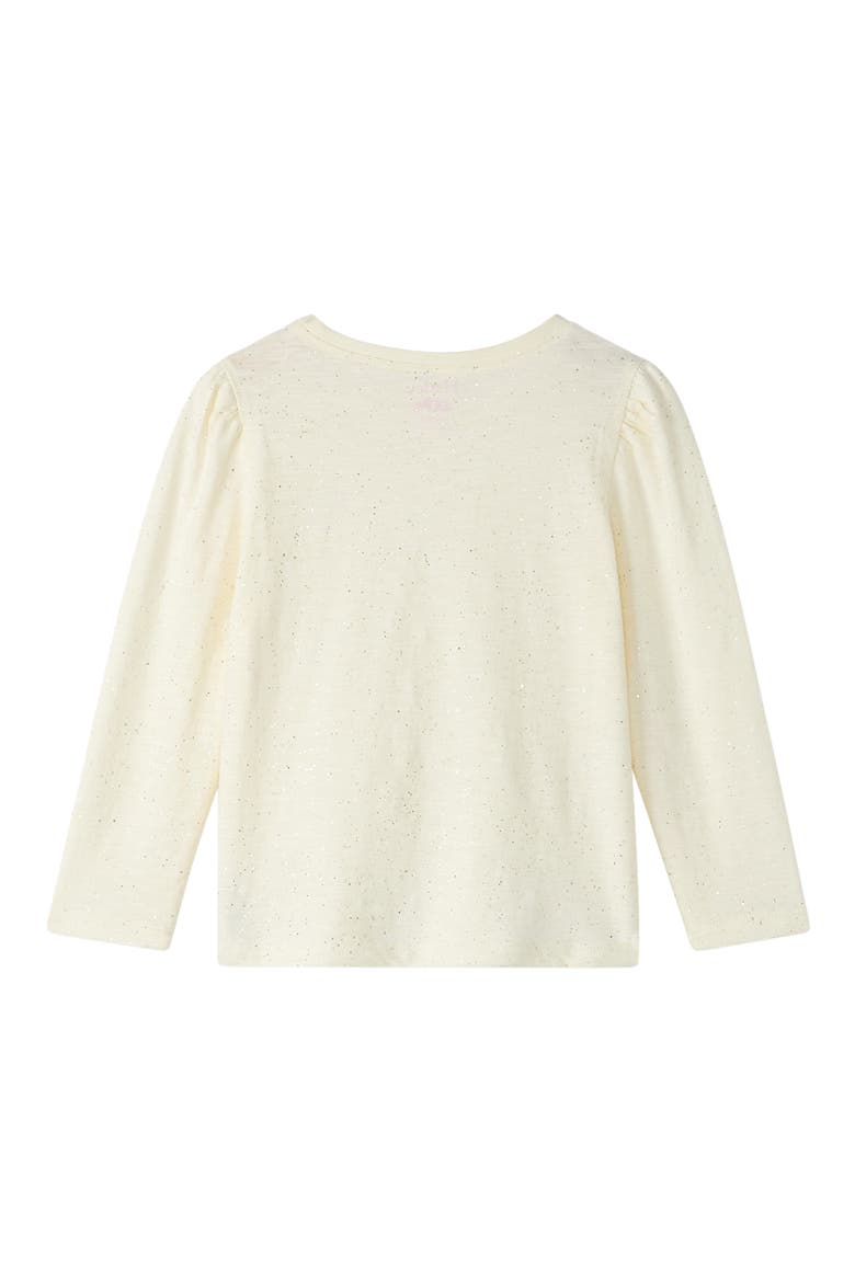 Kids' Silver Hot Melt Puff Sleeve T-Shirt, Alternate, color, CAMI LACE