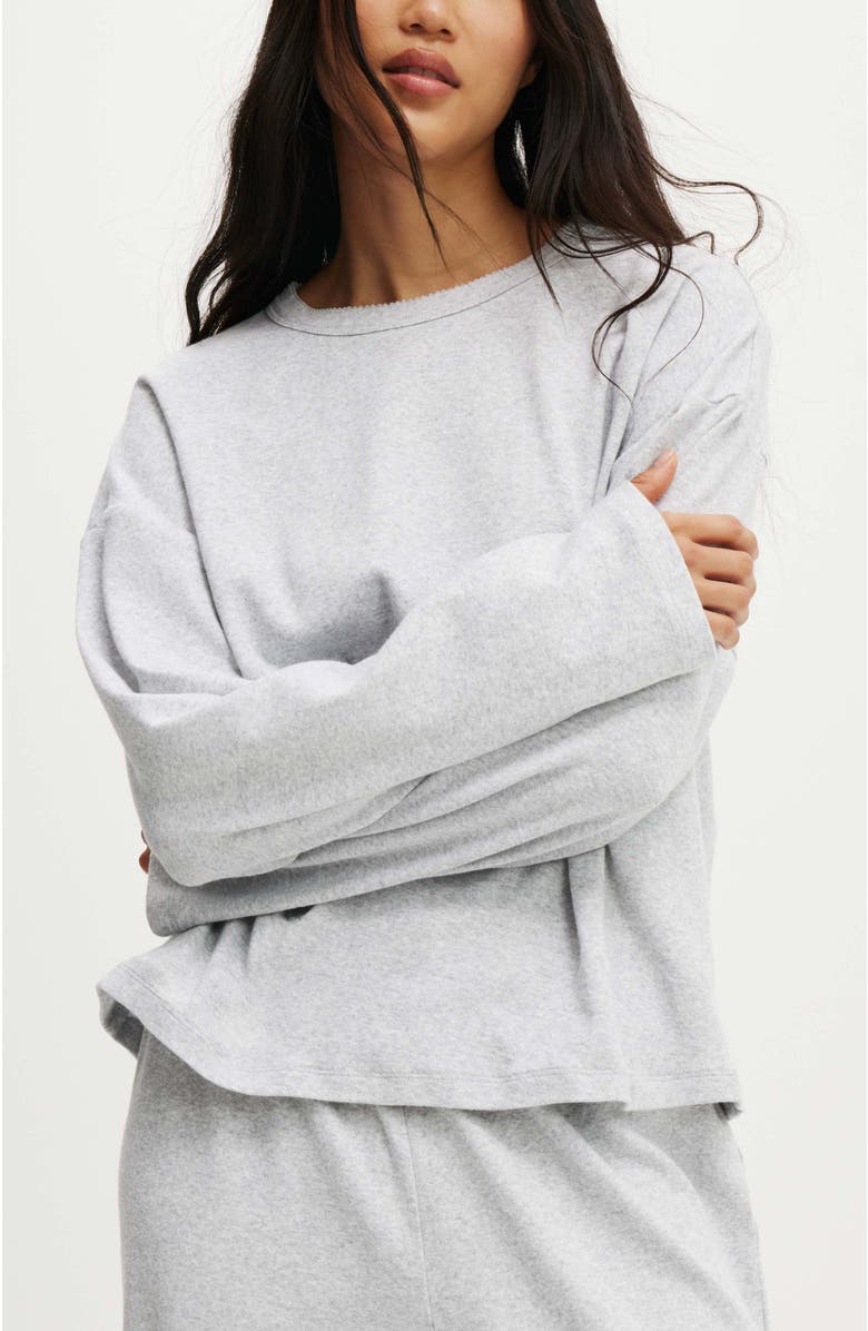 COTTON ON BODY Women's Pointelle Long Sleeve Top, Main, color, 