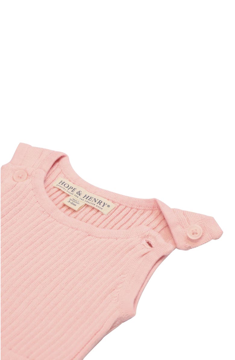 Hope & Henry Baby Cinched Waist Sweater Romper, Infant, Alternate, color, 