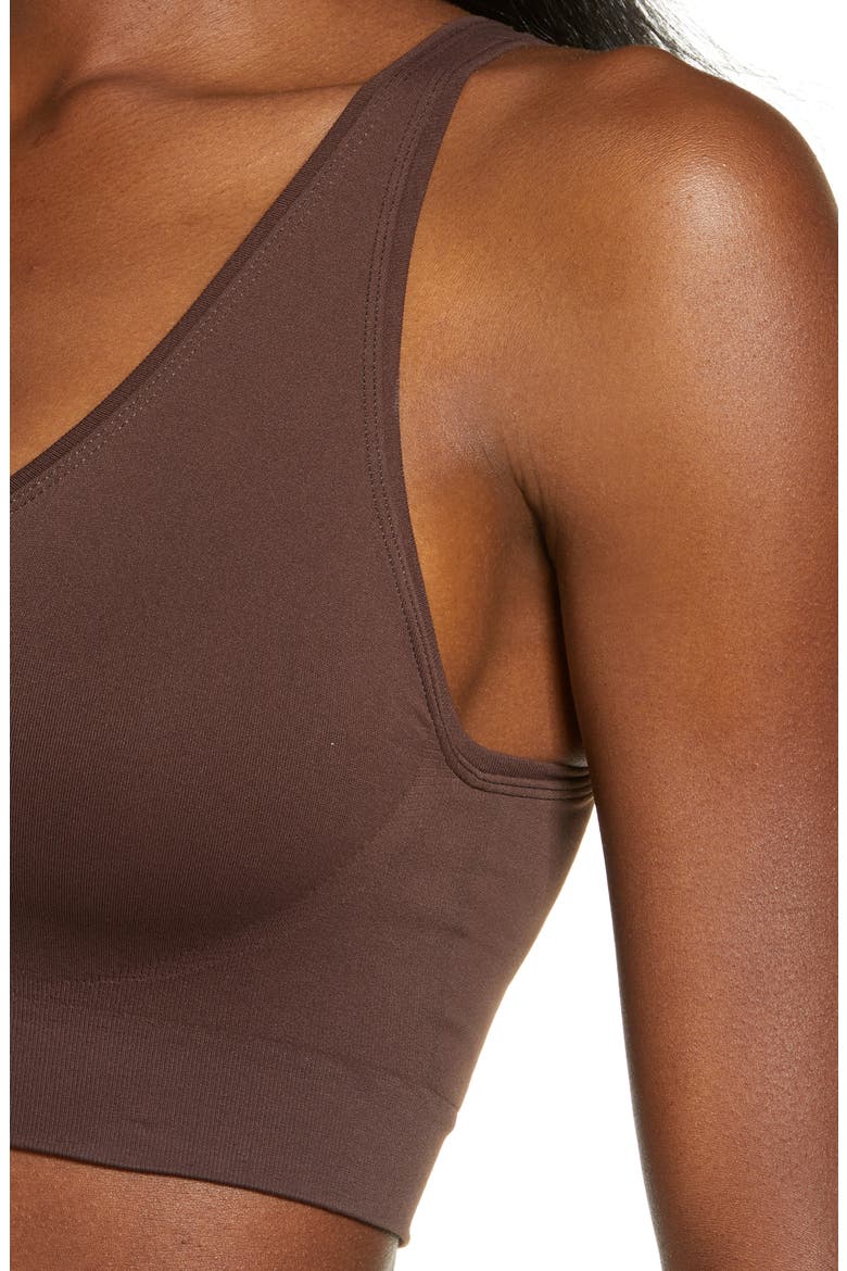 Smooth & Renew Tank Bralette, Alternate, color, BROWN COFFEE
