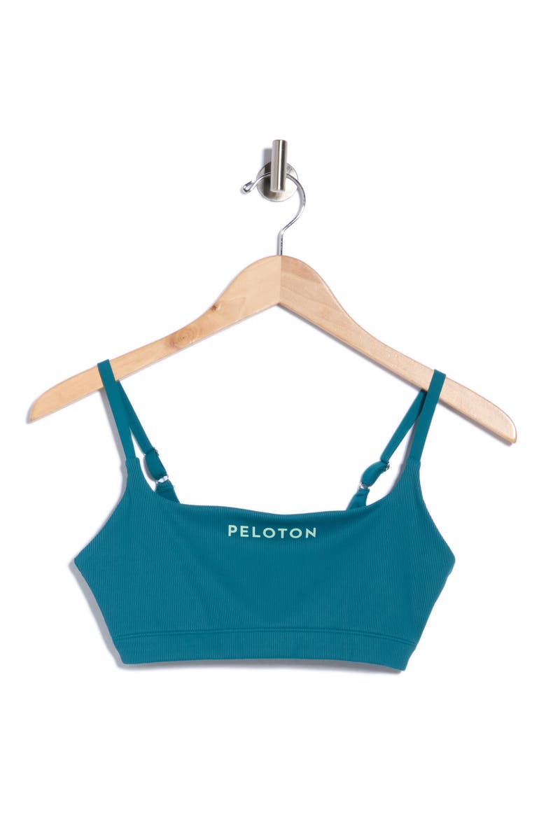 Ablaze Ribbed Performance Bra Top, Alternate, color, GULF COAST