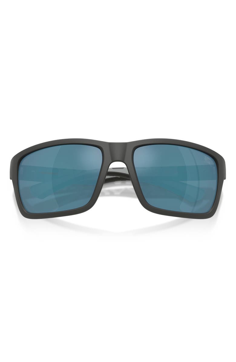 Burberry 60mm Rectangle Sunglasses, Alternate, color, Matte Grey / Dark Blue Blue