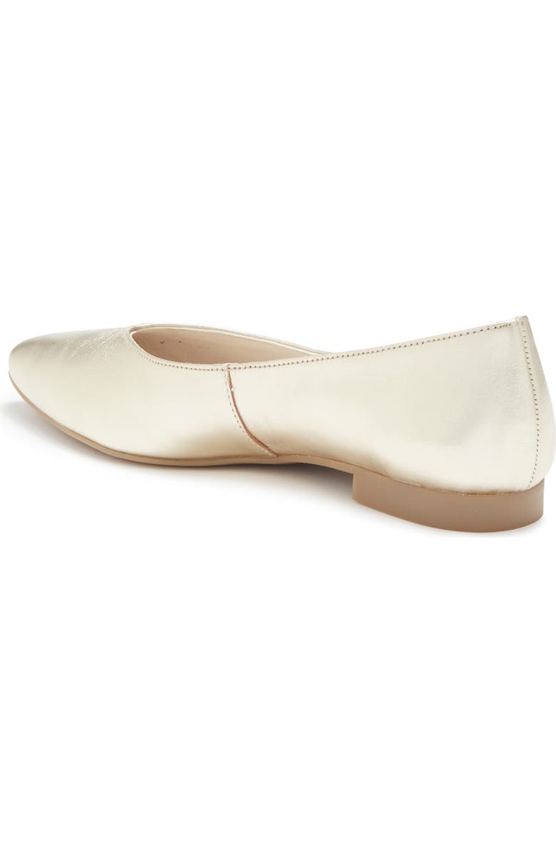 Paul Green Tia Pointed Flat, Alternate, color, Platino Metallic Nappa