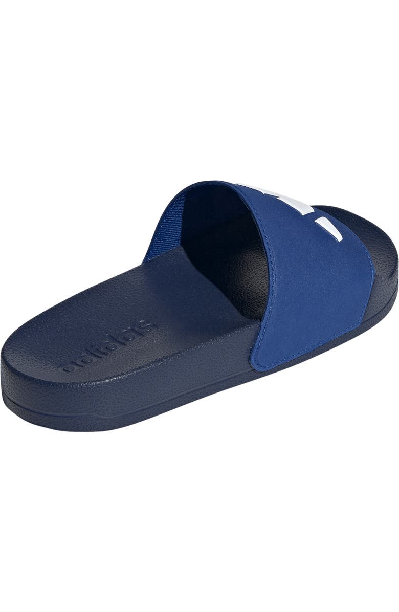 adidas Kids' Adilette Slide Sandal, Alternate, color, Dark Blue/ White/ Royal Blue