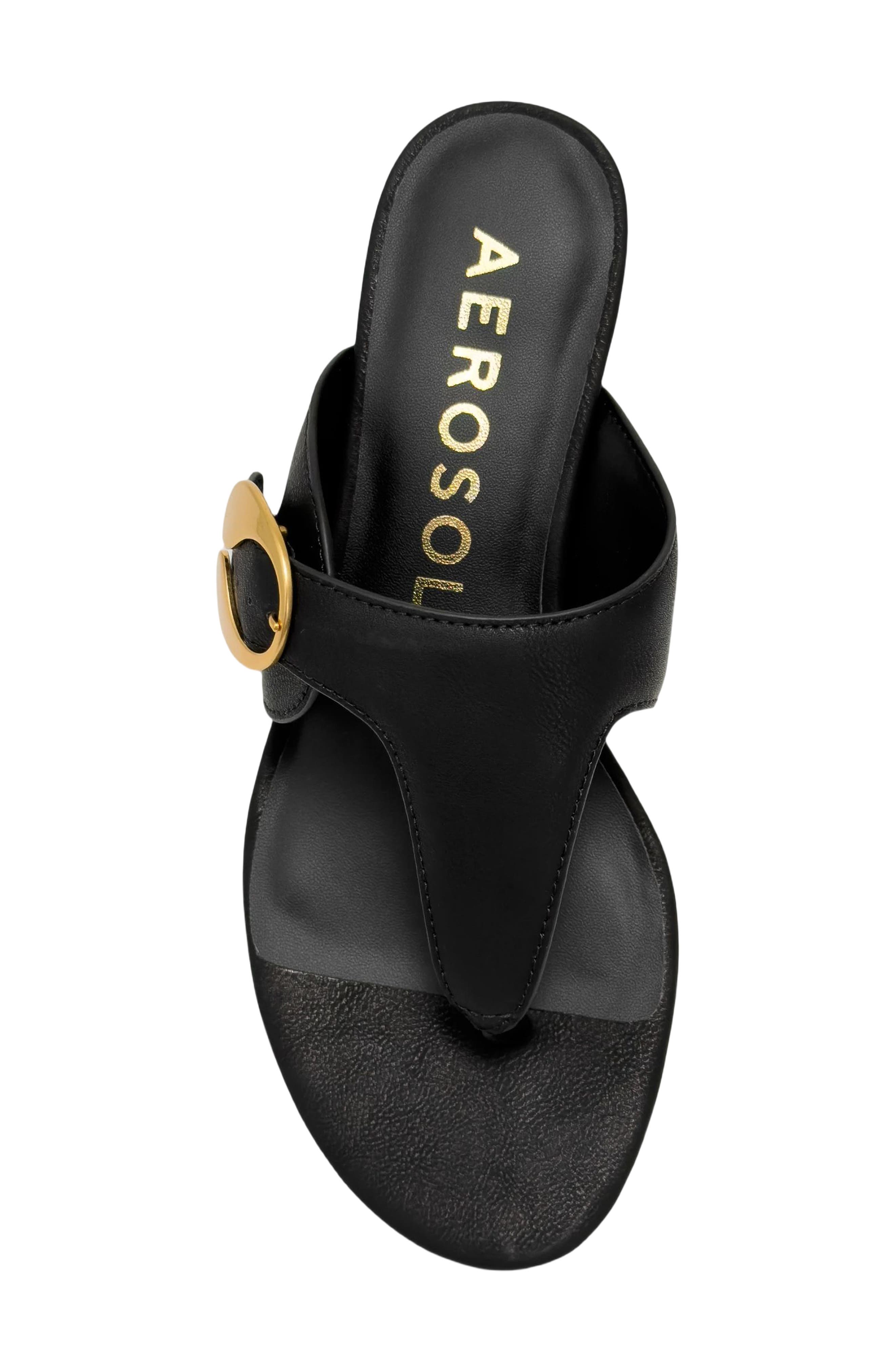 Aerosoles Cloude Flip Flop, Alternate, color, Black Calf