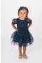 Polka Dot Puff Sleeve Tulle Party Dress