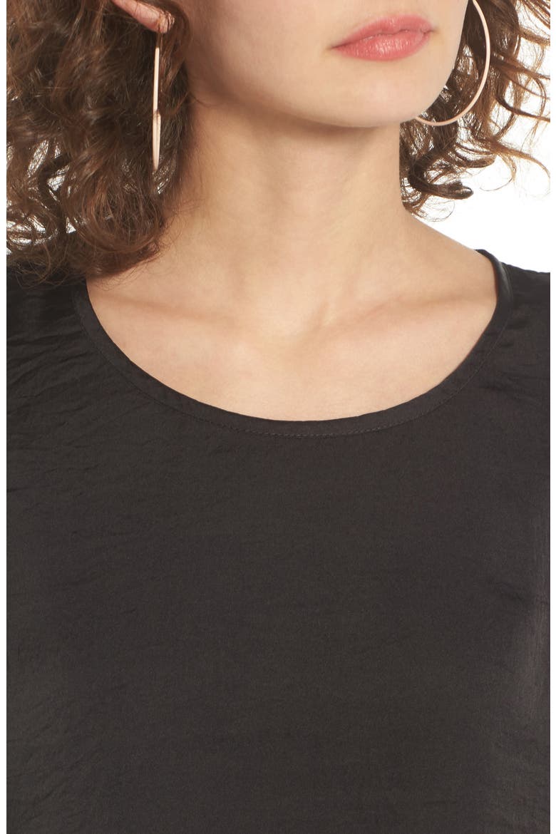 Bell Sleeve Top, Alternate, color, BLACK