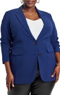 ELOQUII The 365 Semi Stretch Two Button Blazer