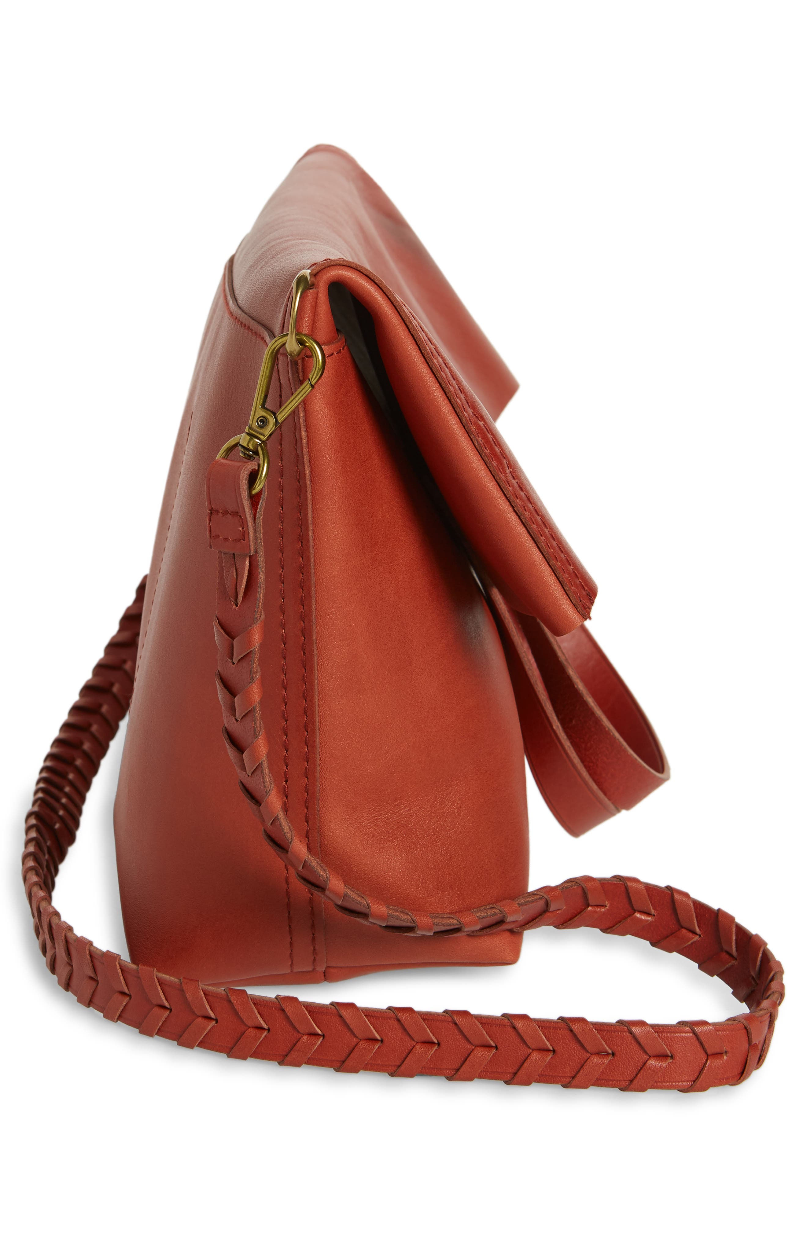 The Foldover Transport Tote: Whipstitched Edition, Alternate, color, FADED RUST