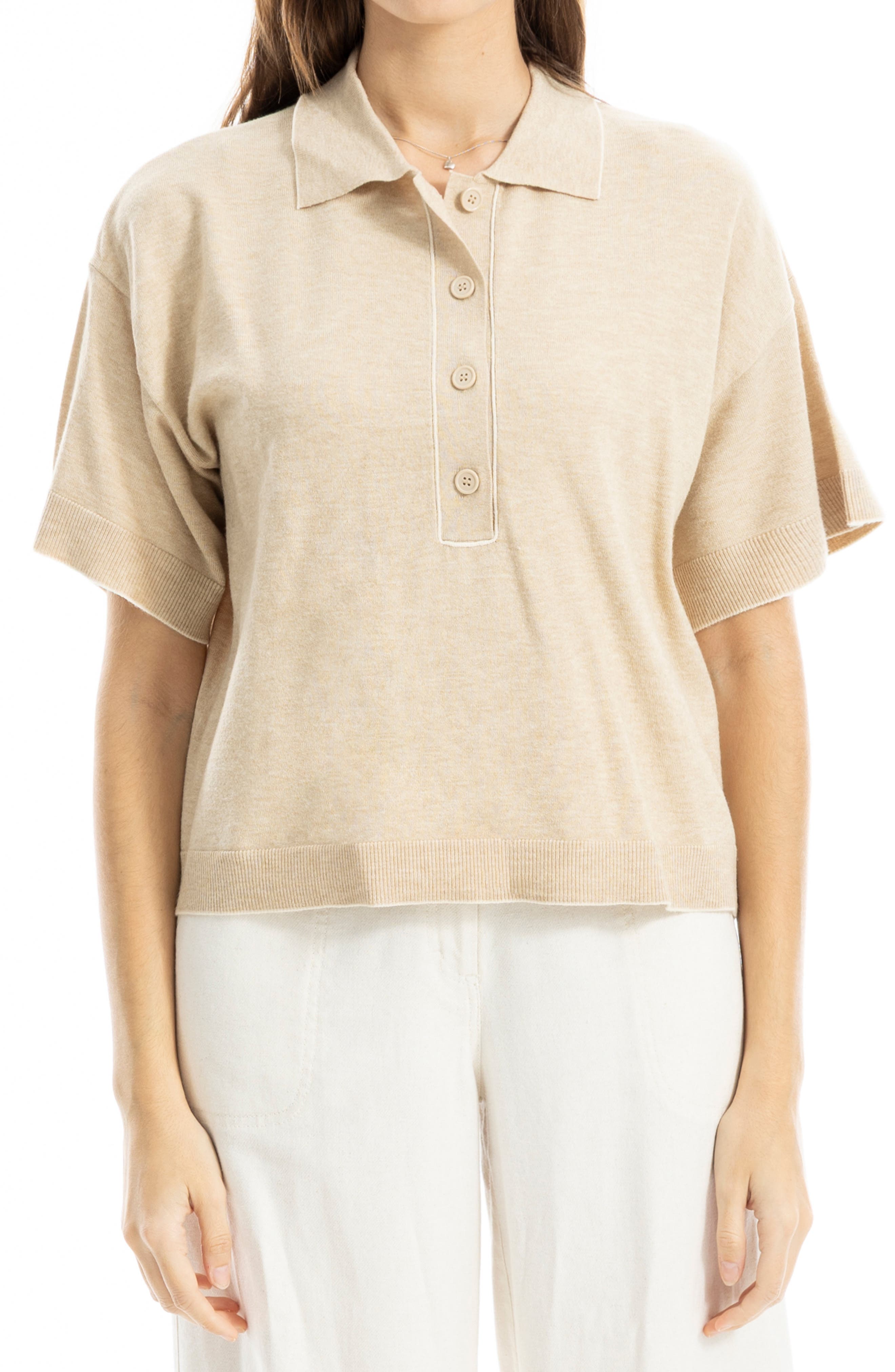 Boxy Polo Sweater - image 3